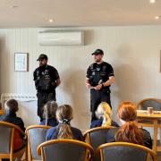 Visit - The officers shared crime prevention advice