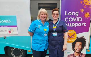 Here to help - Maxine Allen, 59, registered nurse part of the long covid support team, and  Alex Lambert, 52, advanced clinical practitioner in the long covid support team